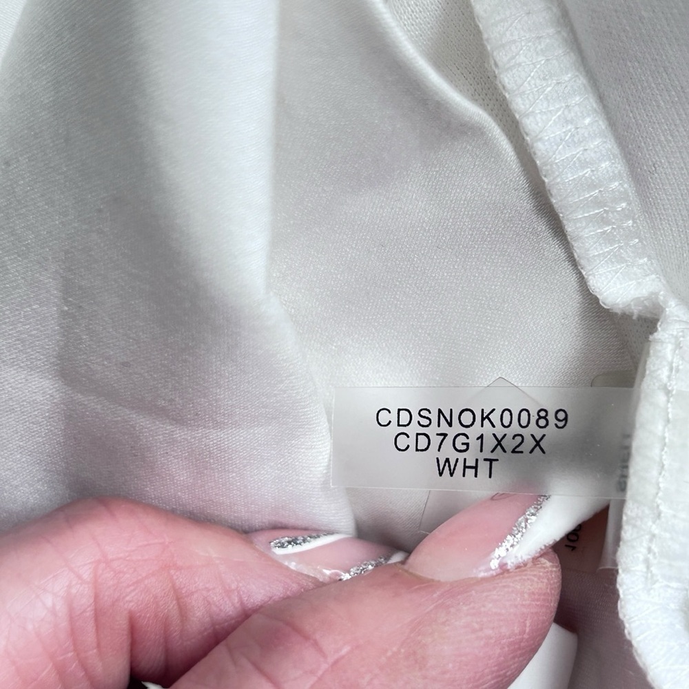 Calvin Klein White Sleeveless Shift Dress - Picture 9 of 11